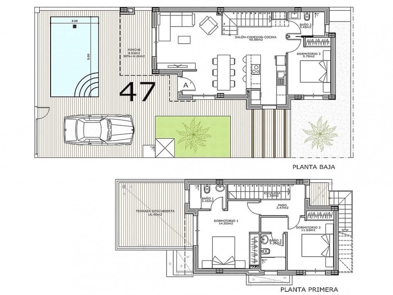 3 quarto Moradia para venda em Los Montesinos com piscina - 395 000 € (Ref: 9867233)
