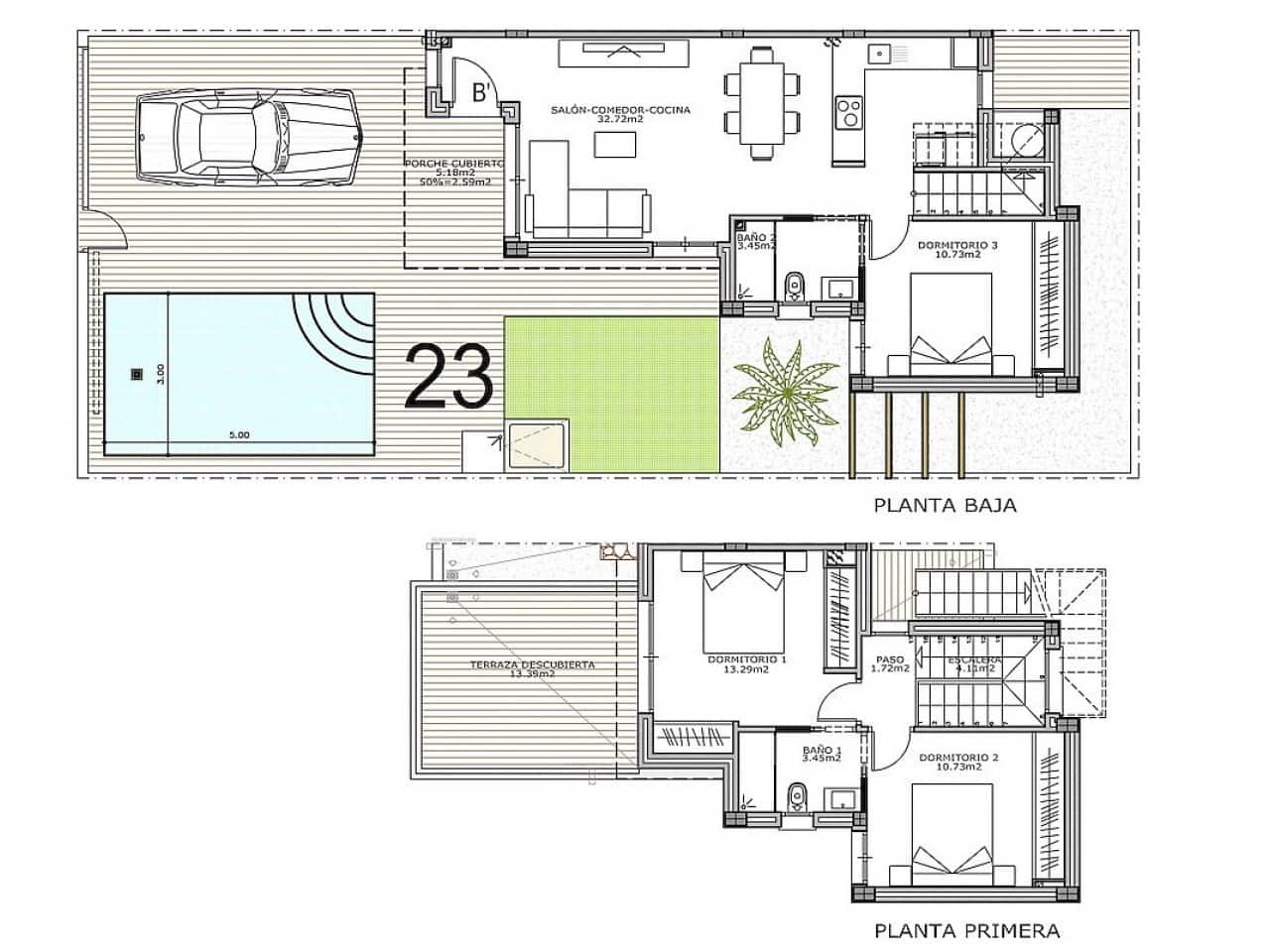 3 quarto Moradia para venda em Los Montesinos com piscina - 395 000 € (Ref: 9867233)