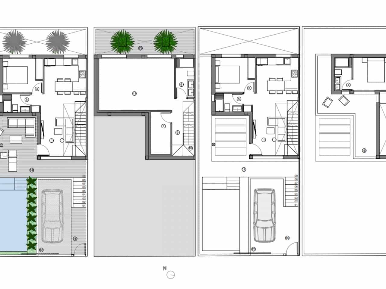 2 makuuhuone Huvila myytävänä paikassa Benidorm mukana uima-altaan 
autotalli - 578 000 € (Ref: 9879178)
