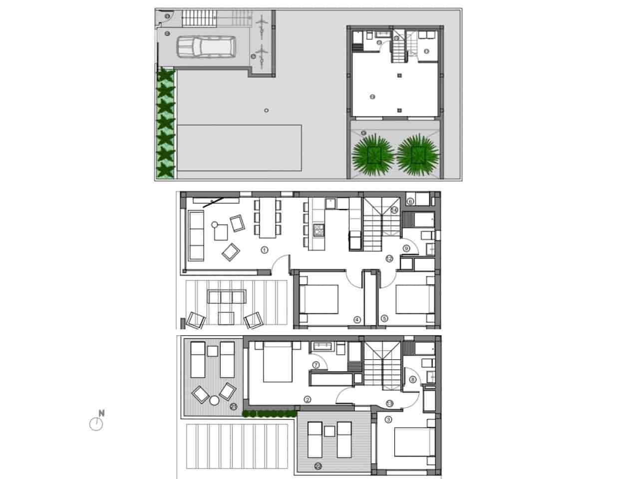2 makuuhuone Huvila myytävänä paikassa Benidorm mukana uima-altaan 
autotalli - 578 000 € (Ref: 9879178)