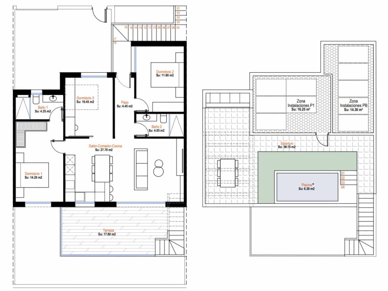 3 soveværelse Rækkehus til salg i Condado de Alhama med swimmingpool - € 314.900 (Ref: 9879186)
