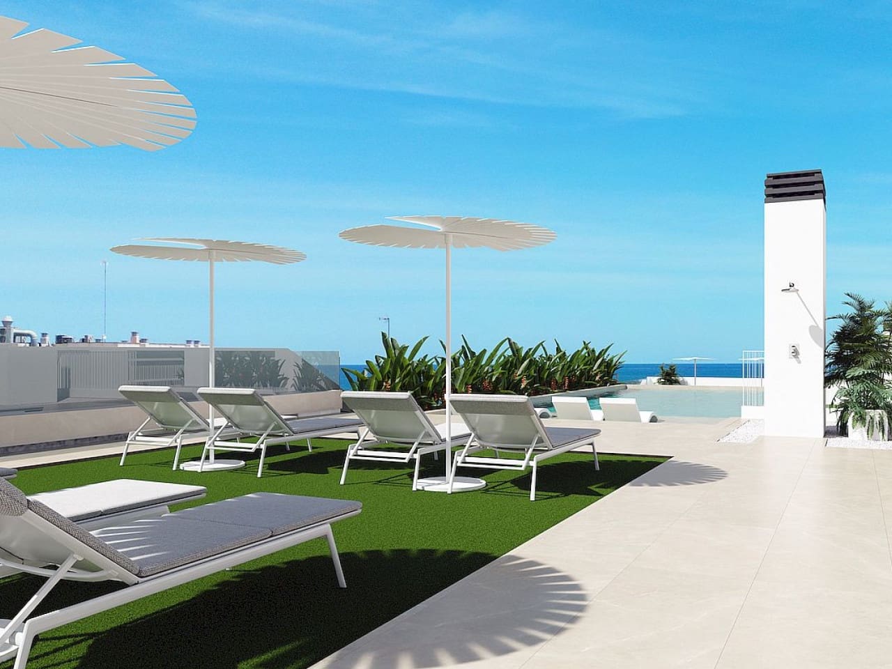 Ático de 3 habitaciones en Guardamar del Segura en venta con piscina garaje - 431.000 € (Ref: 9894718)