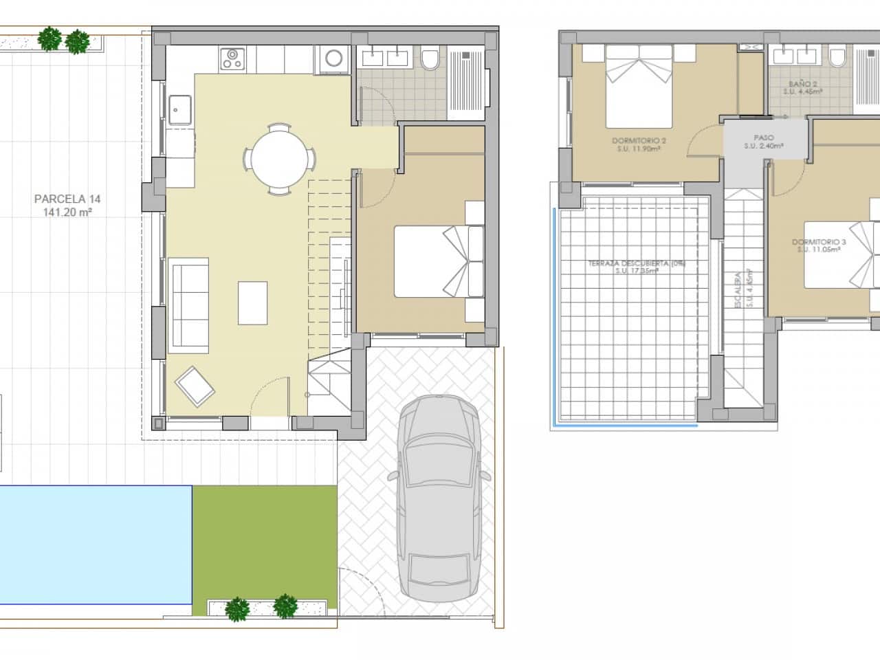 3 slaapkamer Villa te koop in Los Montesinos met zwembad garage - € 386.900 (Ref: 9904696)