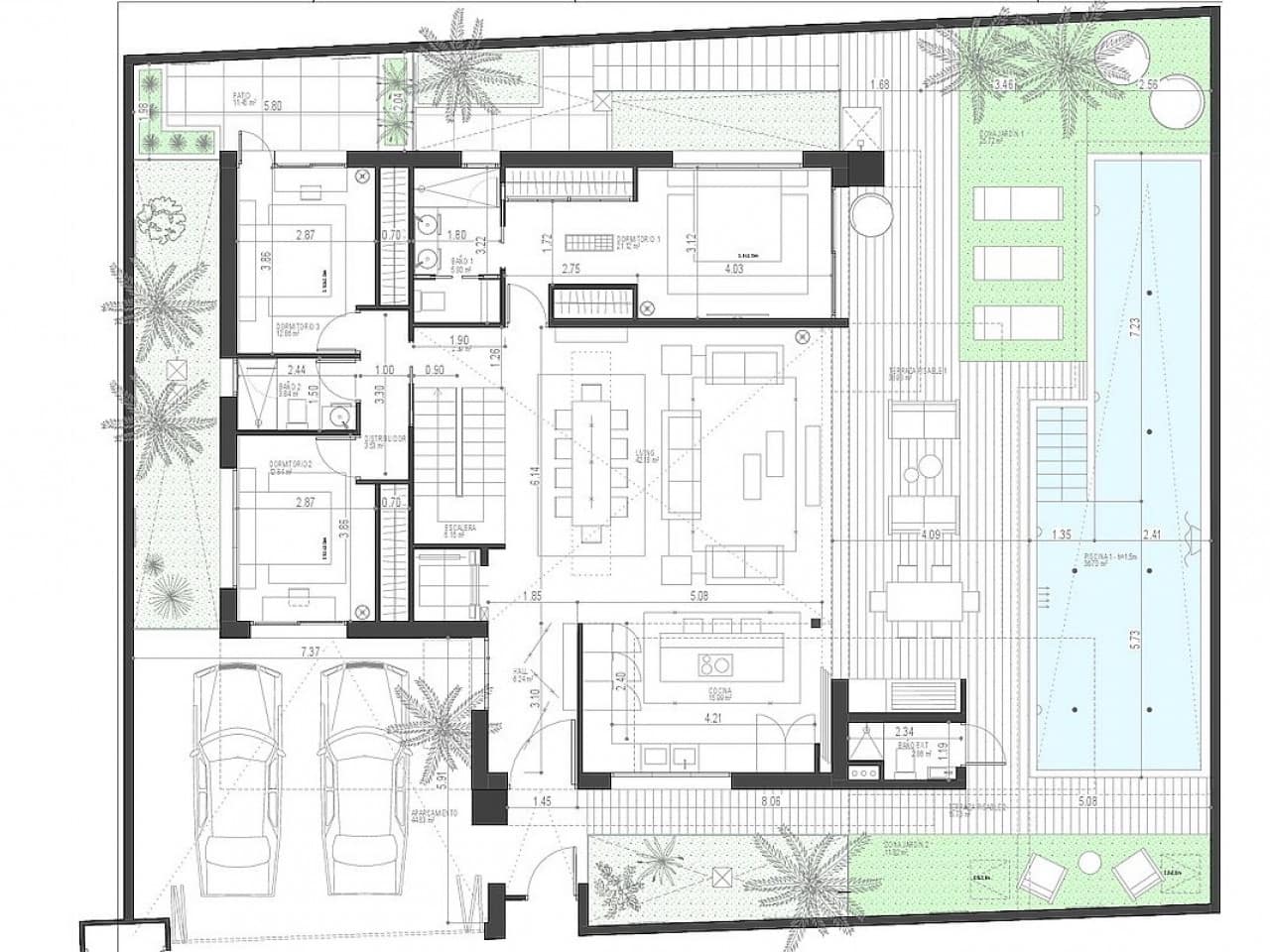 Chalet de 3 habitaciones en Torre-Pacheco en venta con piscina garaje - 1.778.000 € (Ref: 9908761)