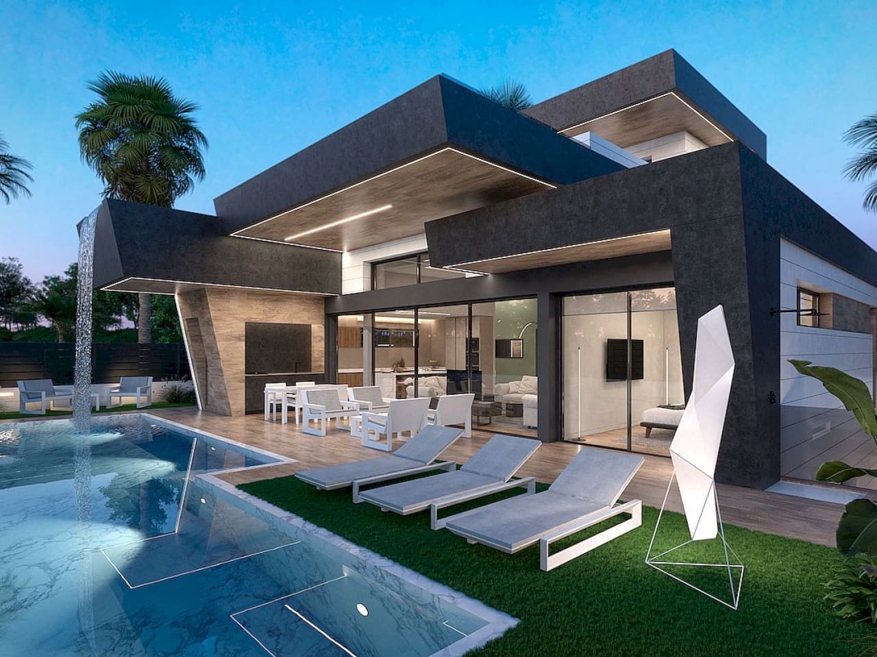 Chalet de 3 habitaciones en Torre-Pacheco en venta con piscina garaje - 1.778.000 € (Ref: 9908761)