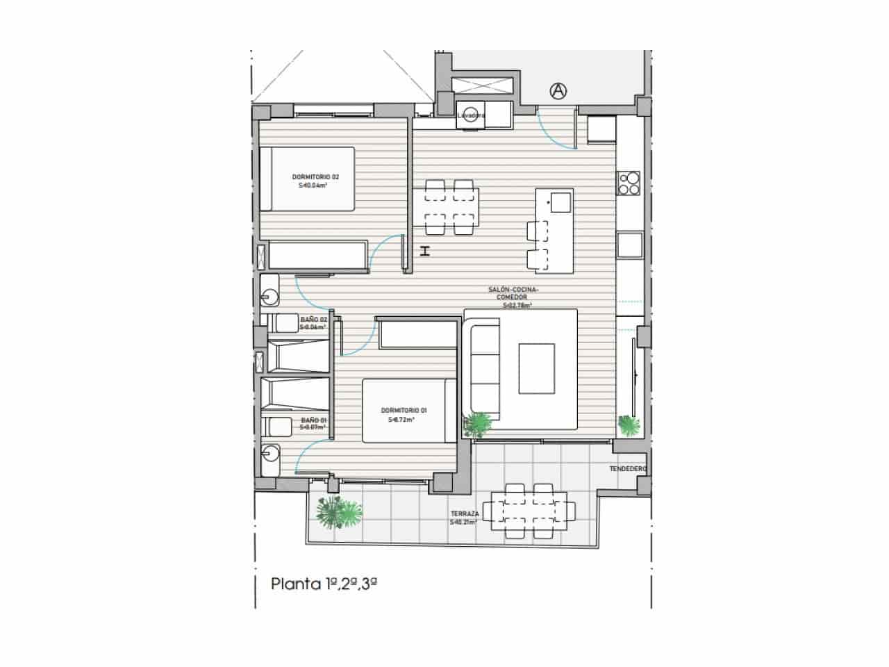 2 sypialnia Penthouse na sprzedaż w Guardamar del Segura - 555 000 € (Ref: 9911274)