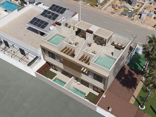 2 chambre Villa/Maison Mitoyenne à vendre à Lo Pagan, San Pedro del Pinatar avec piscine garage - 309 900 € (Ref: 9940413)