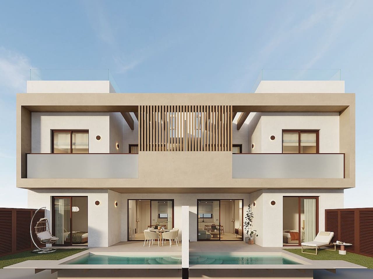 2 chambre Villa/Maison Mitoyenne à vendre à Lo Pagan avec piscine garage - 309 900 € (Ref: 9940413)