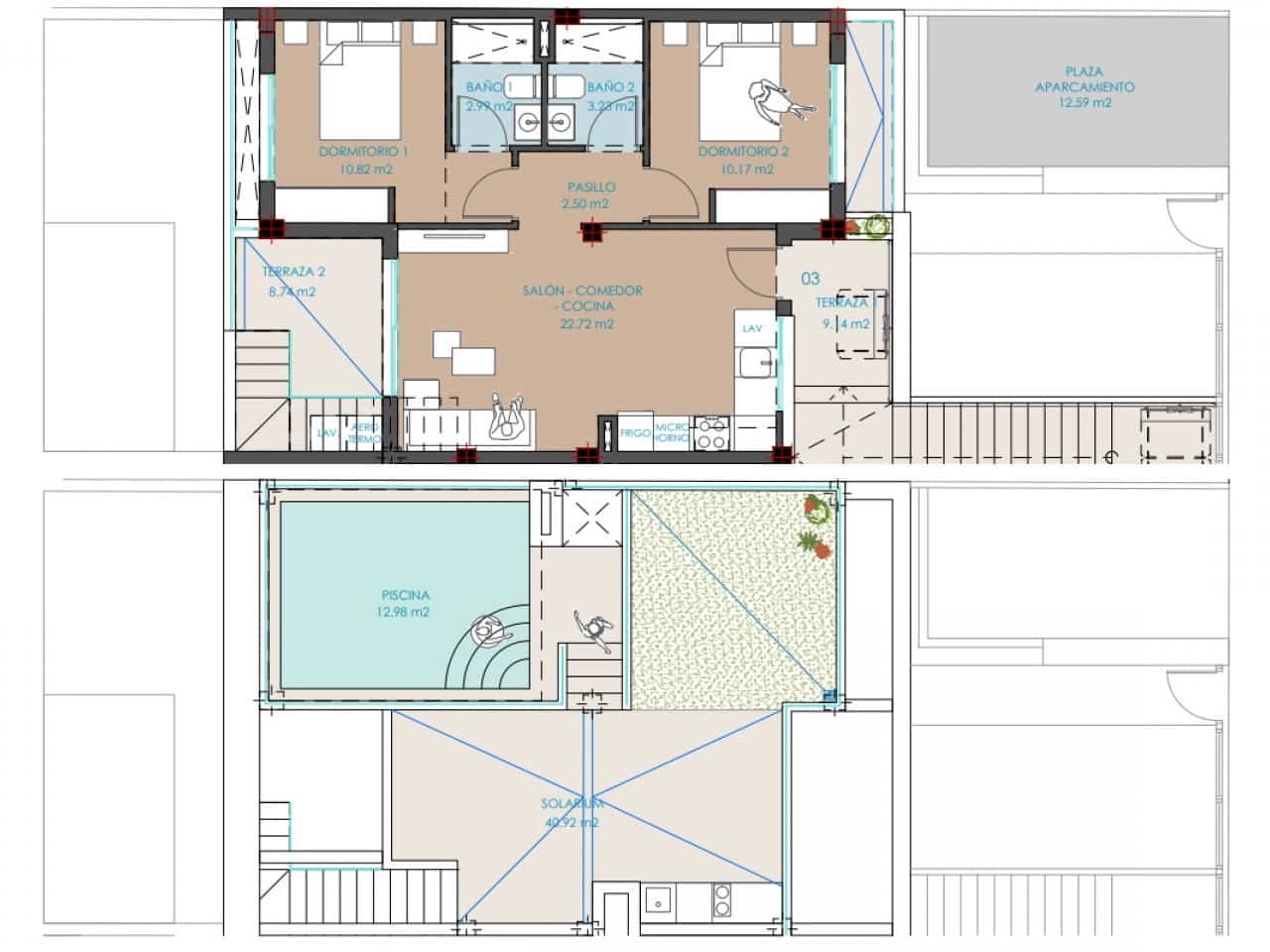 2 chambre Villa/Maison Mitoyenne à vendre à Lo Pagan avec piscine garage - 309 900 € (Ref: 9940413)