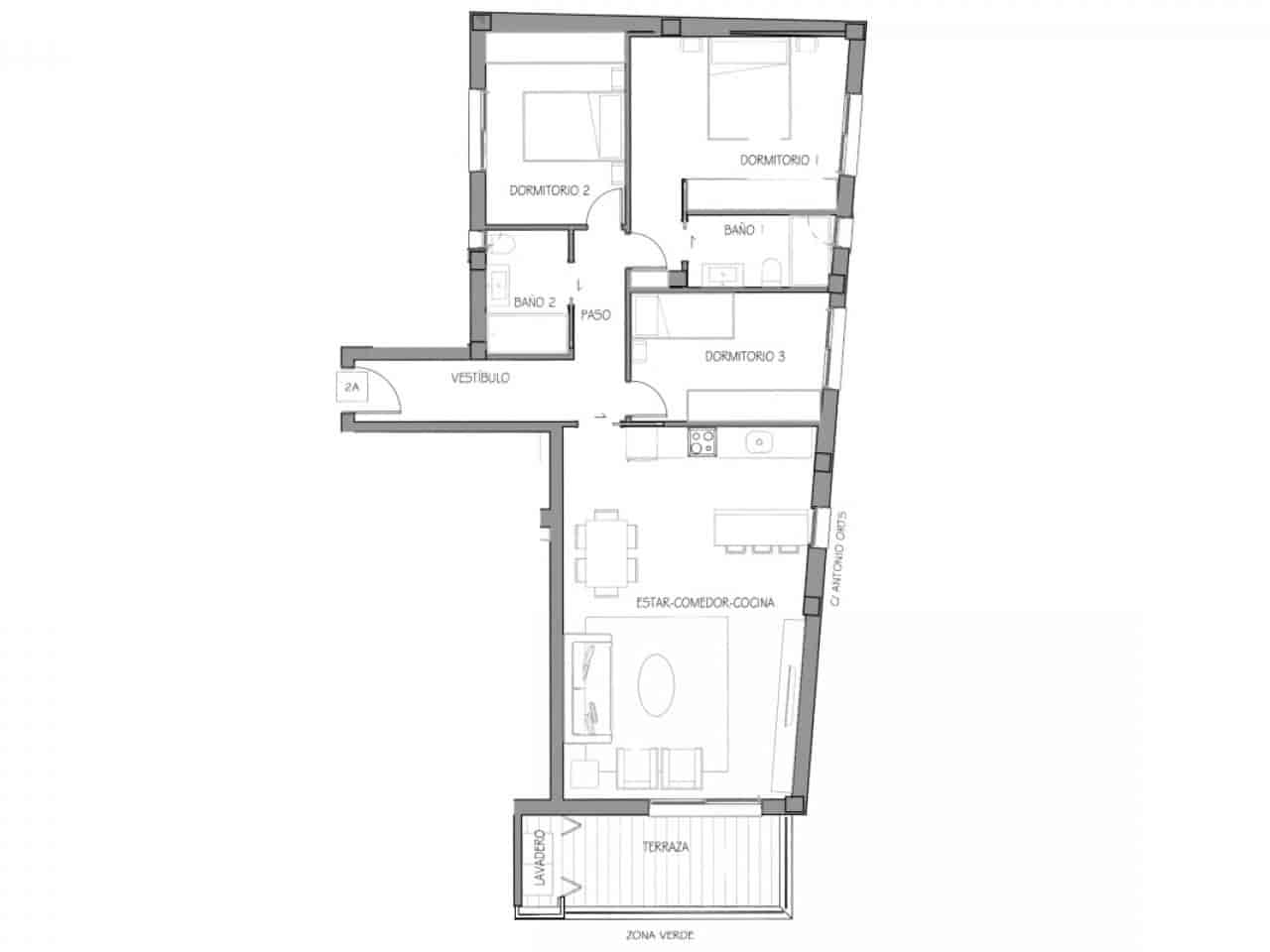 3 bedroom Penthouse for sale in Benijofar with pool garage - € 396,900 (Ref: 9948315)
