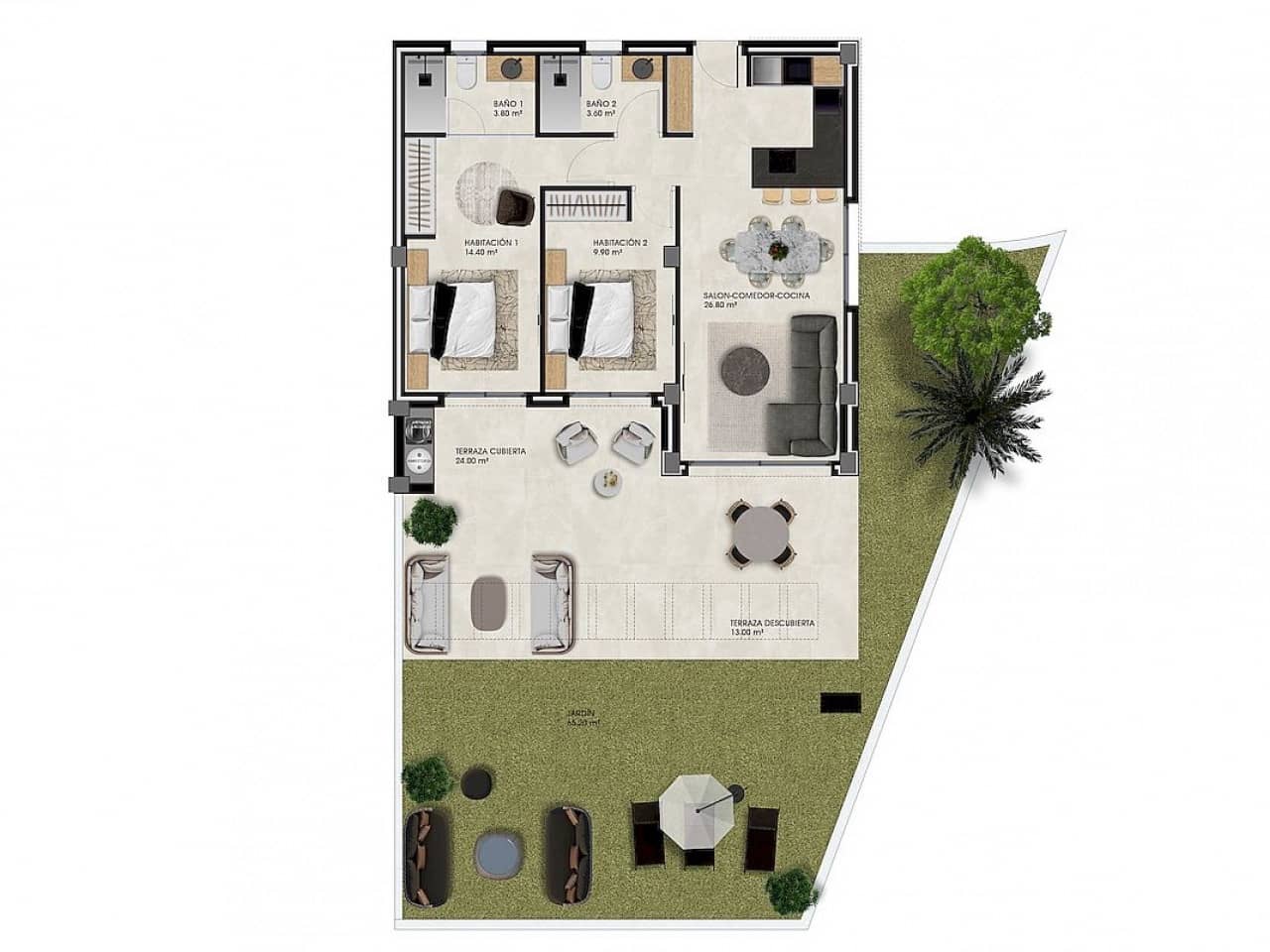 3 sovrum Lägenhet till salu i Benidorm med pool garage - 583 000 € (Ref: 9960003)