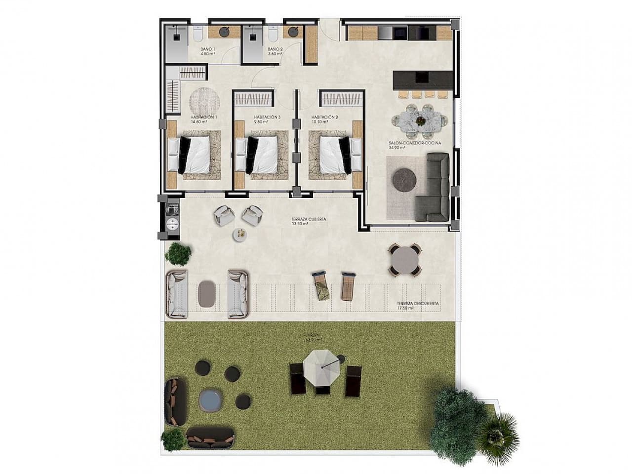 3 sovrum Lägenhet till salu i Benidorm med pool garage - 583 000 € (Ref: 9960003)