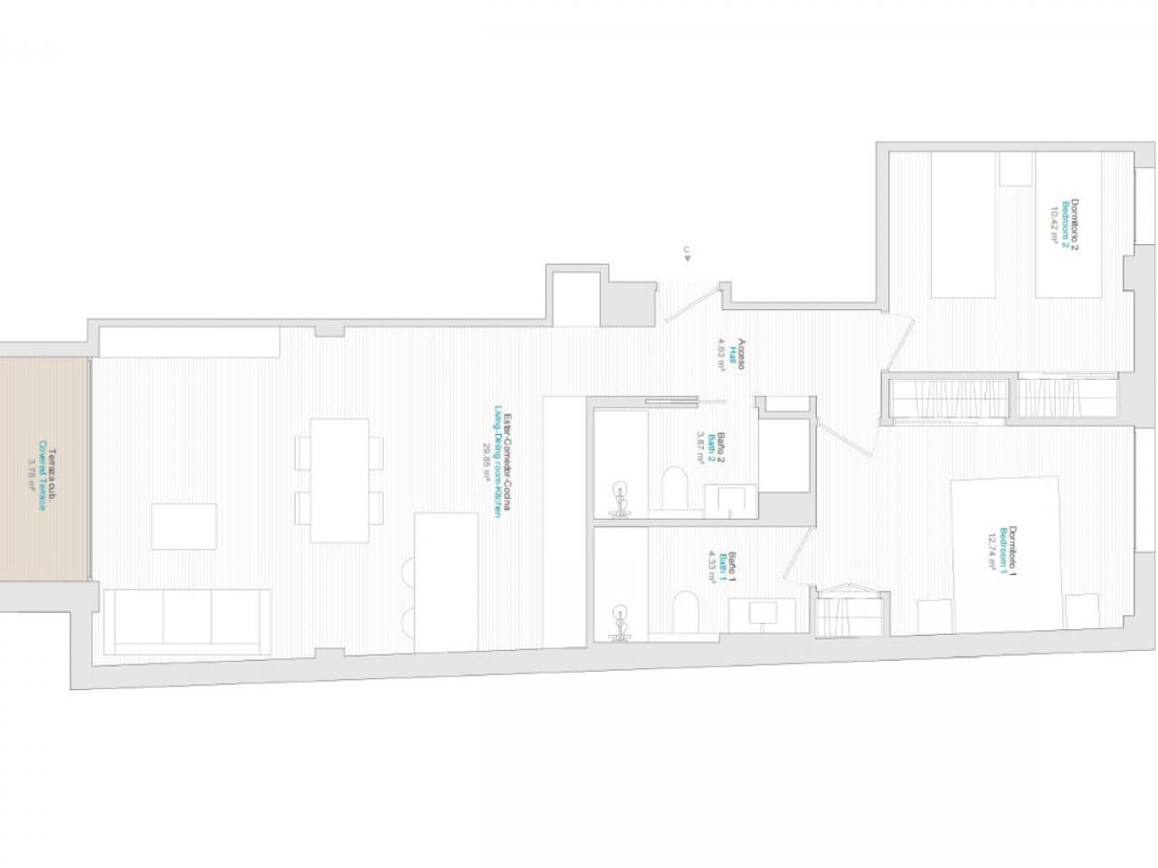 1 sypialnia Apartament na sprzedaż w La Villajoyosa / Vila Joiosa z garażem - 254 000 € (Ref: 9970815)