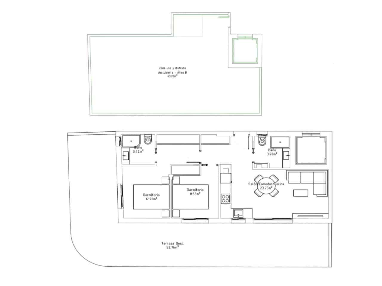 2 soverom Leilighet til salgs i Torrevieja med svømmebasseng garasje - € 225 000 (Ref: 9977516)