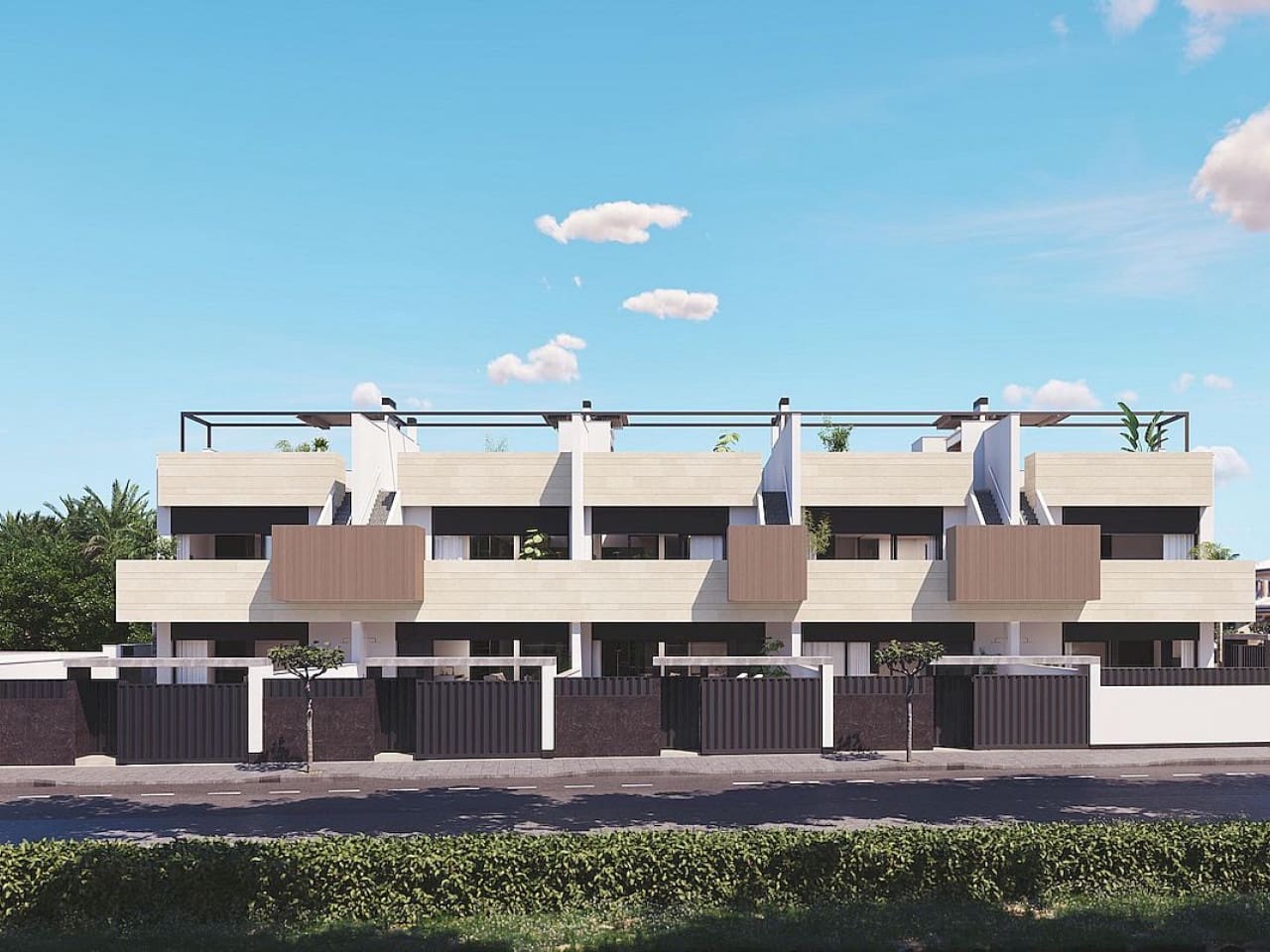 3 makuuhuone Rivitalo myytävänä paikassa Pilar de la Horadada mukana uima-altaan 
autotalli - 434 000 € (Ref: 9985202)