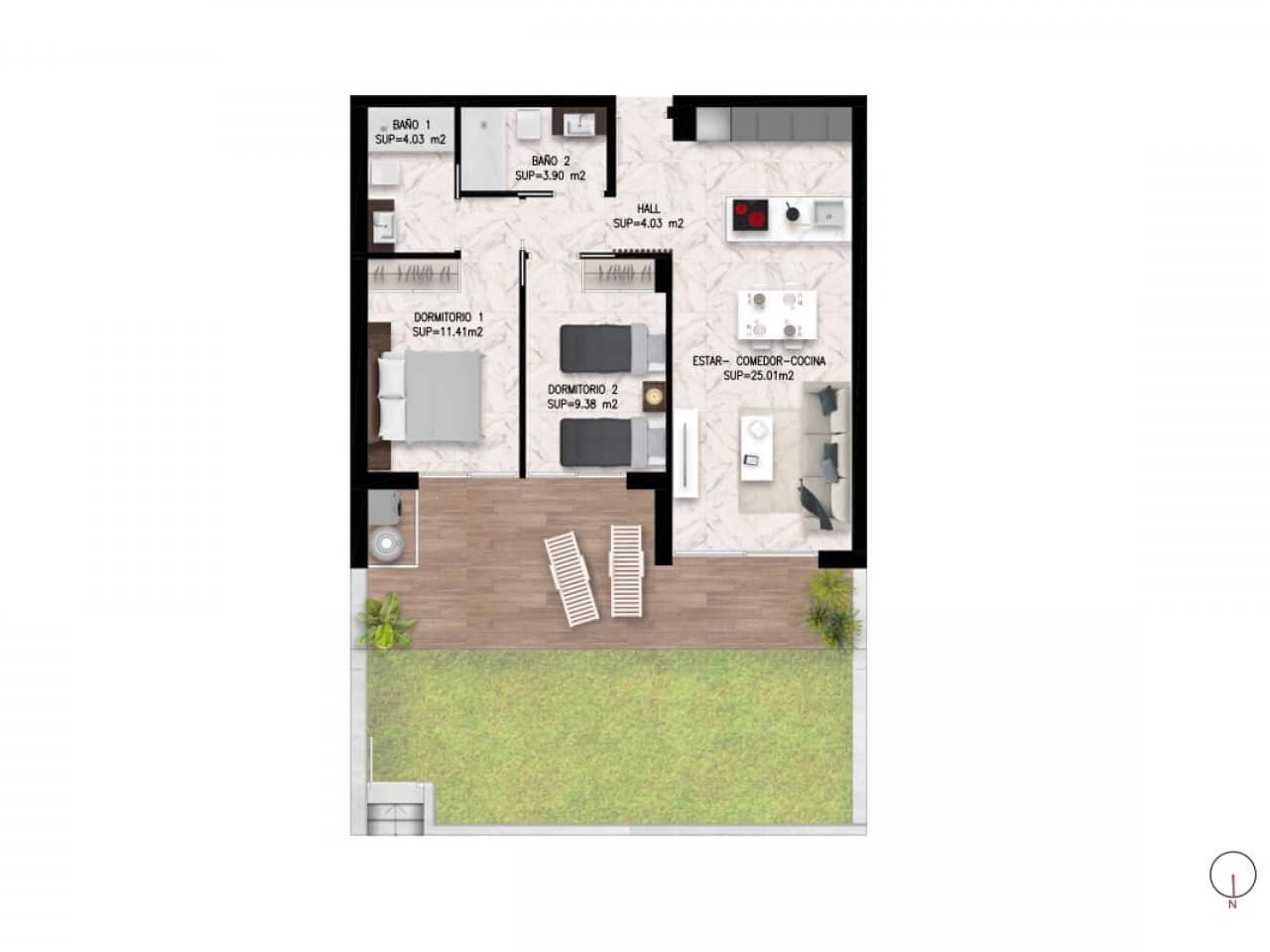 2 quarto Apartamento de Praia para venda em Torre de la Horadada com piscina garagem - 441 650 € (Ref: 9987064)