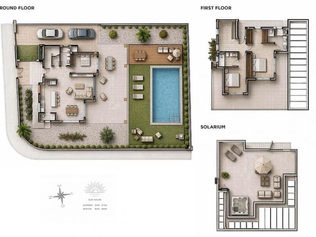 3 sypialnia Willa na sprzedaż w Doña Pepa, Rojales z basenem garażem - 979 501 € (Ref: 9998952)