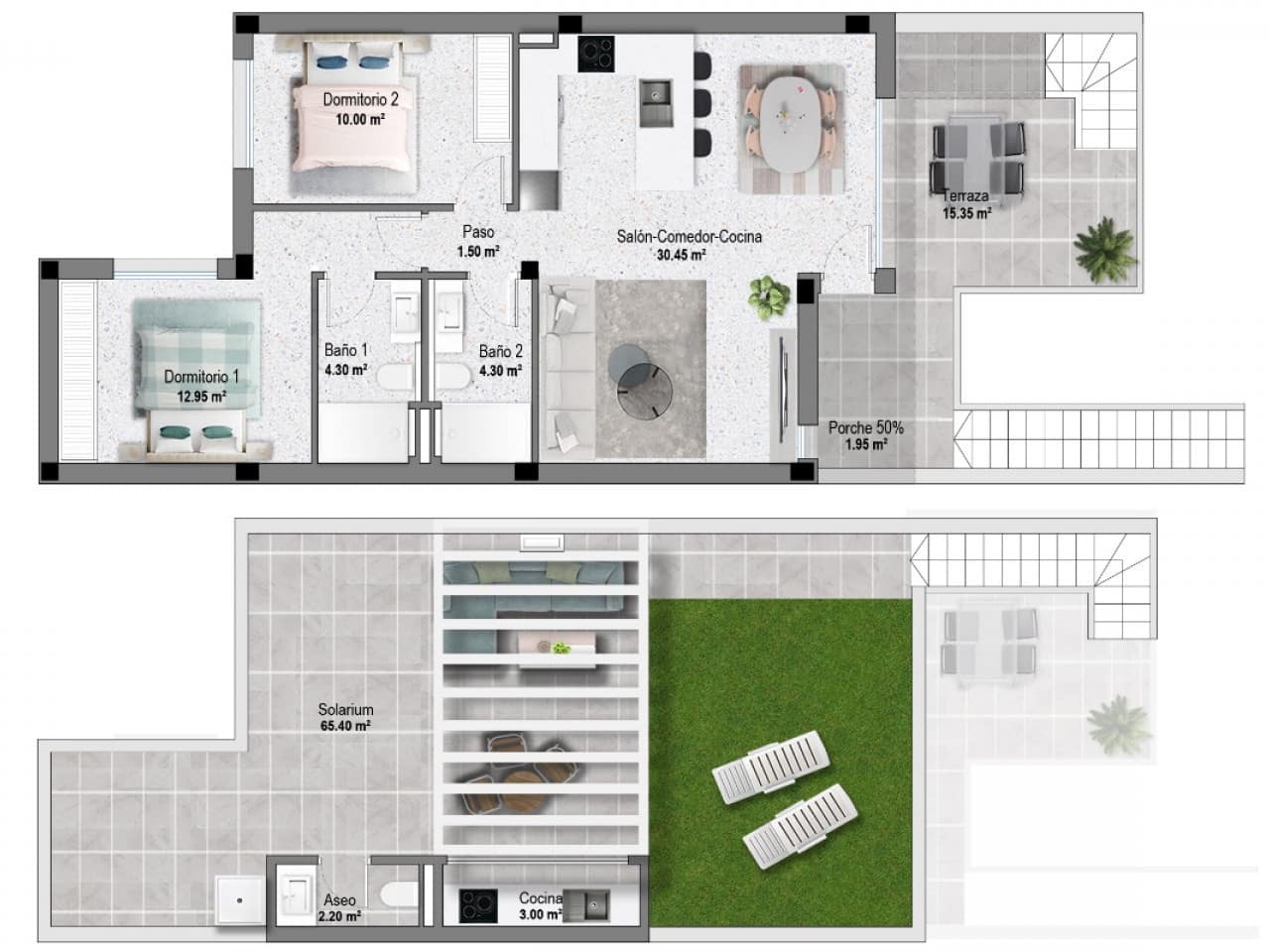 2 sovrum Radhus till salu i Pilar de la Horadada med pool - 314 900 € (Ref: 9999721)