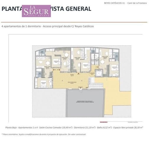 1 slaapkamer Flat te koop in Conil de la Frontera met zwembad garage - € 161.000 (Ref: 10098396)