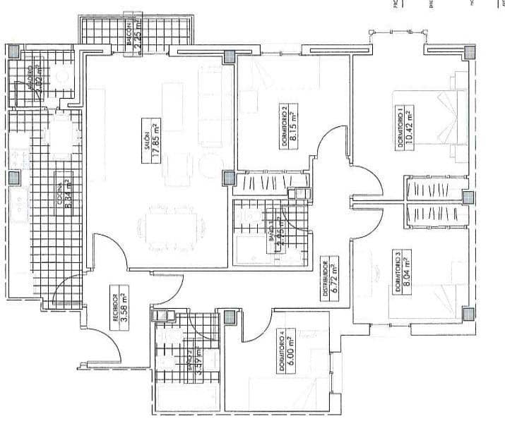 4 soveværelse Lejlighed til salg i Medina-Sidonia med garage - € 140.000 (Ref: 10139716)