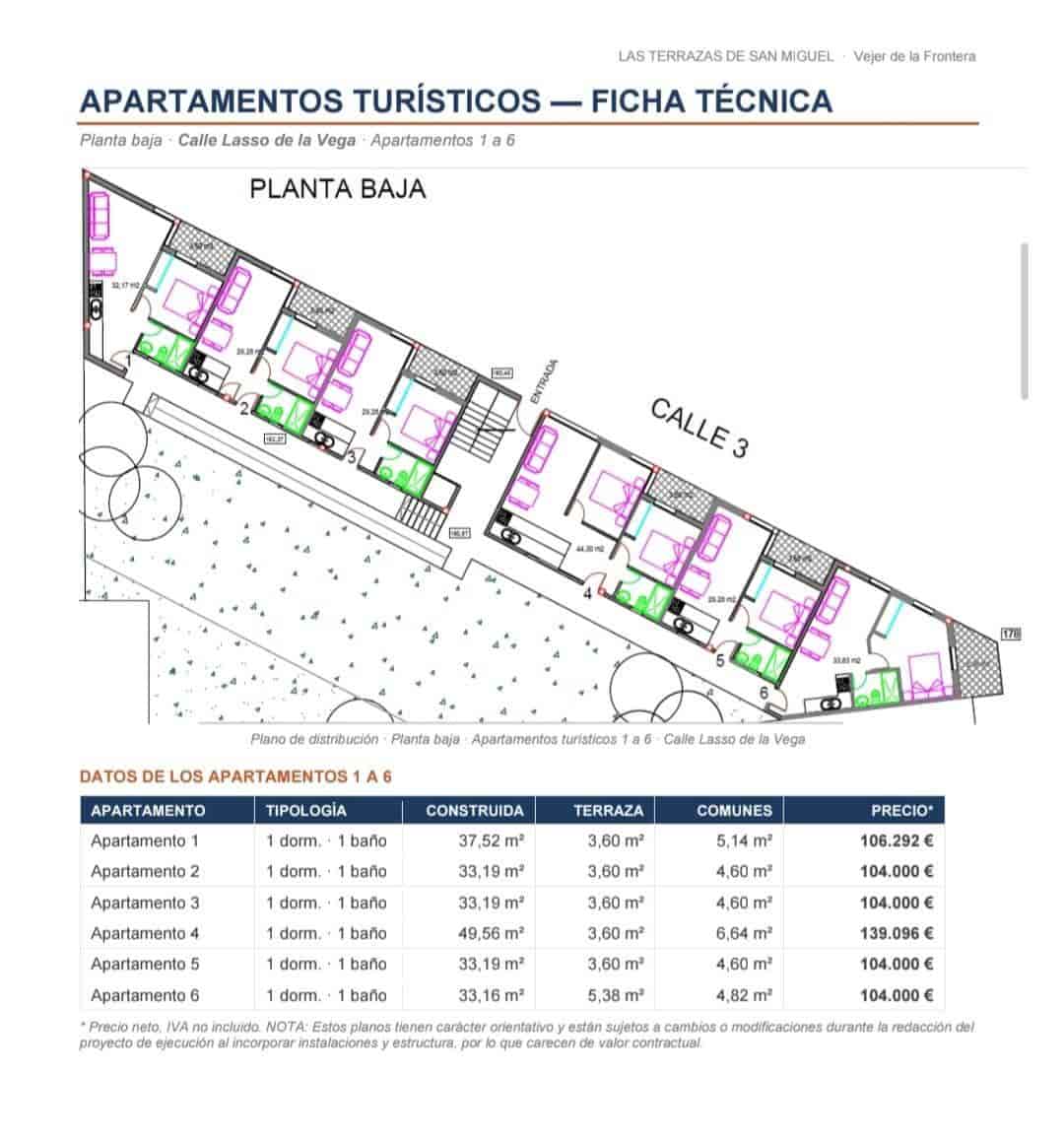 1 sypialnia Apartament na sprzedaż w Vejer de la Frontera - 104 000 € (Ref: 10177151)