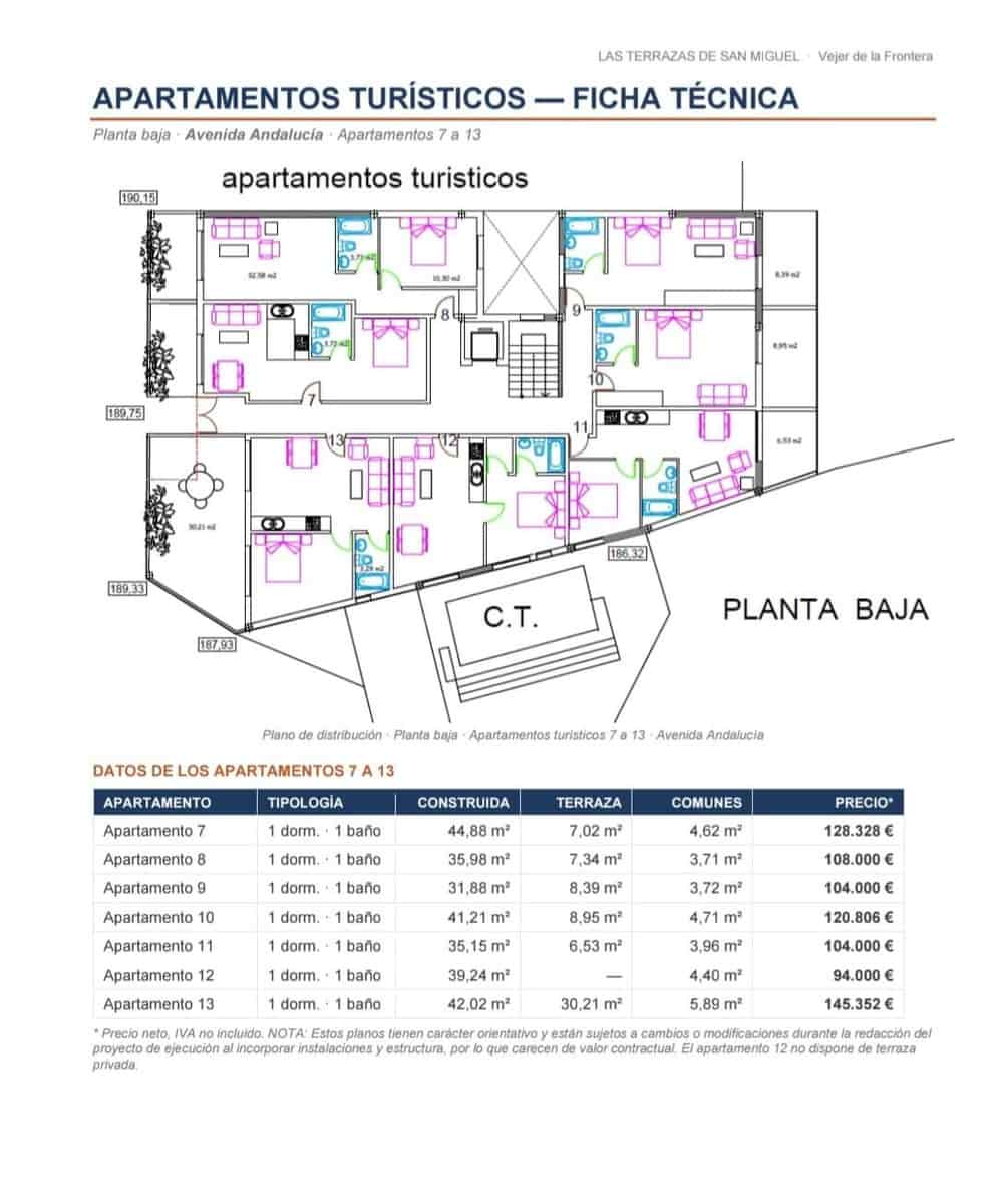 1 sypialnia Apartament na sprzedaż w Vejer de la Frontera - 104 000 € (Ref: 10177151)