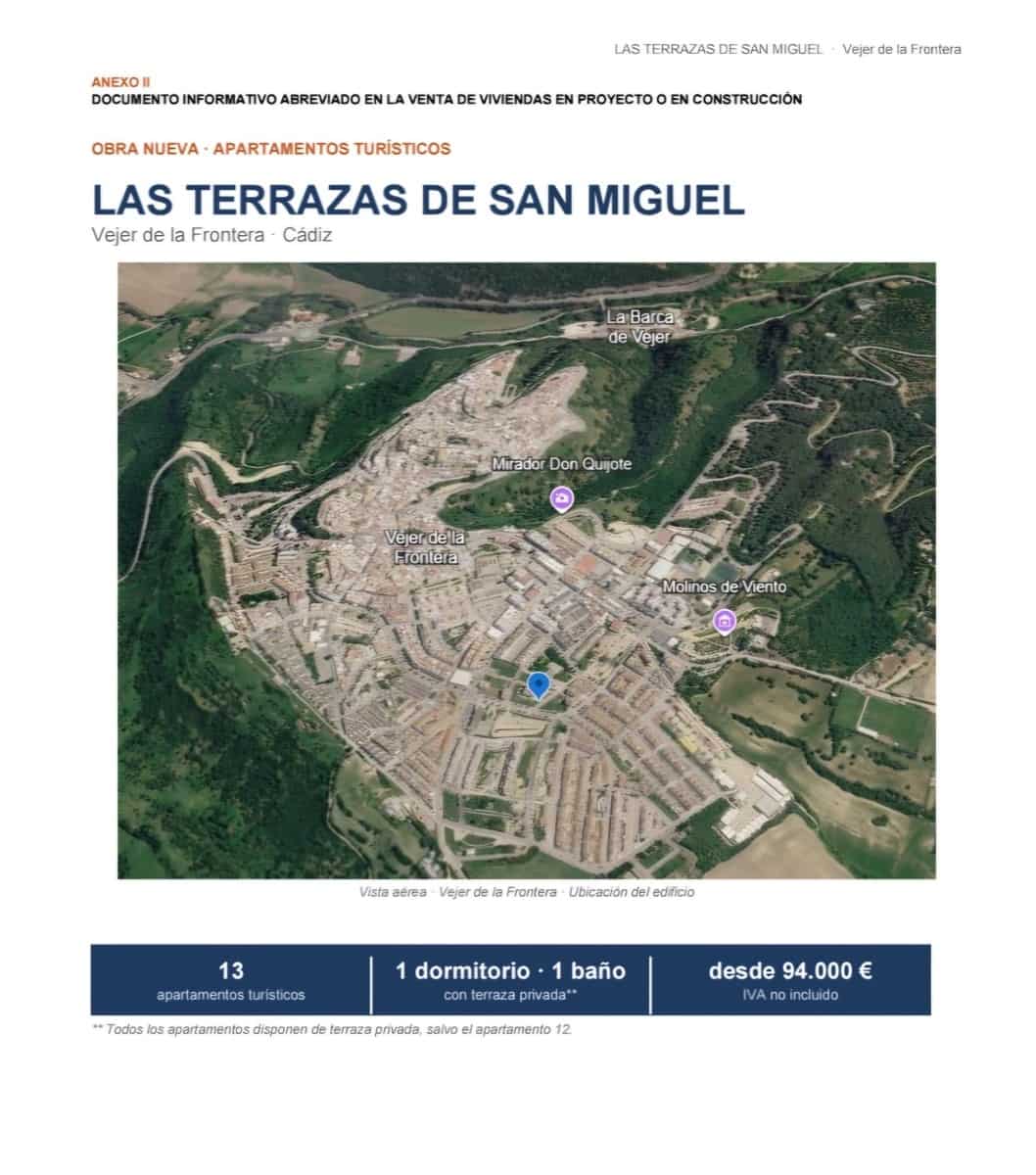 1 sypialnia Apartament na sprzedaż w Vejer de la Frontera - 104 000 € (Ref: 10177151)