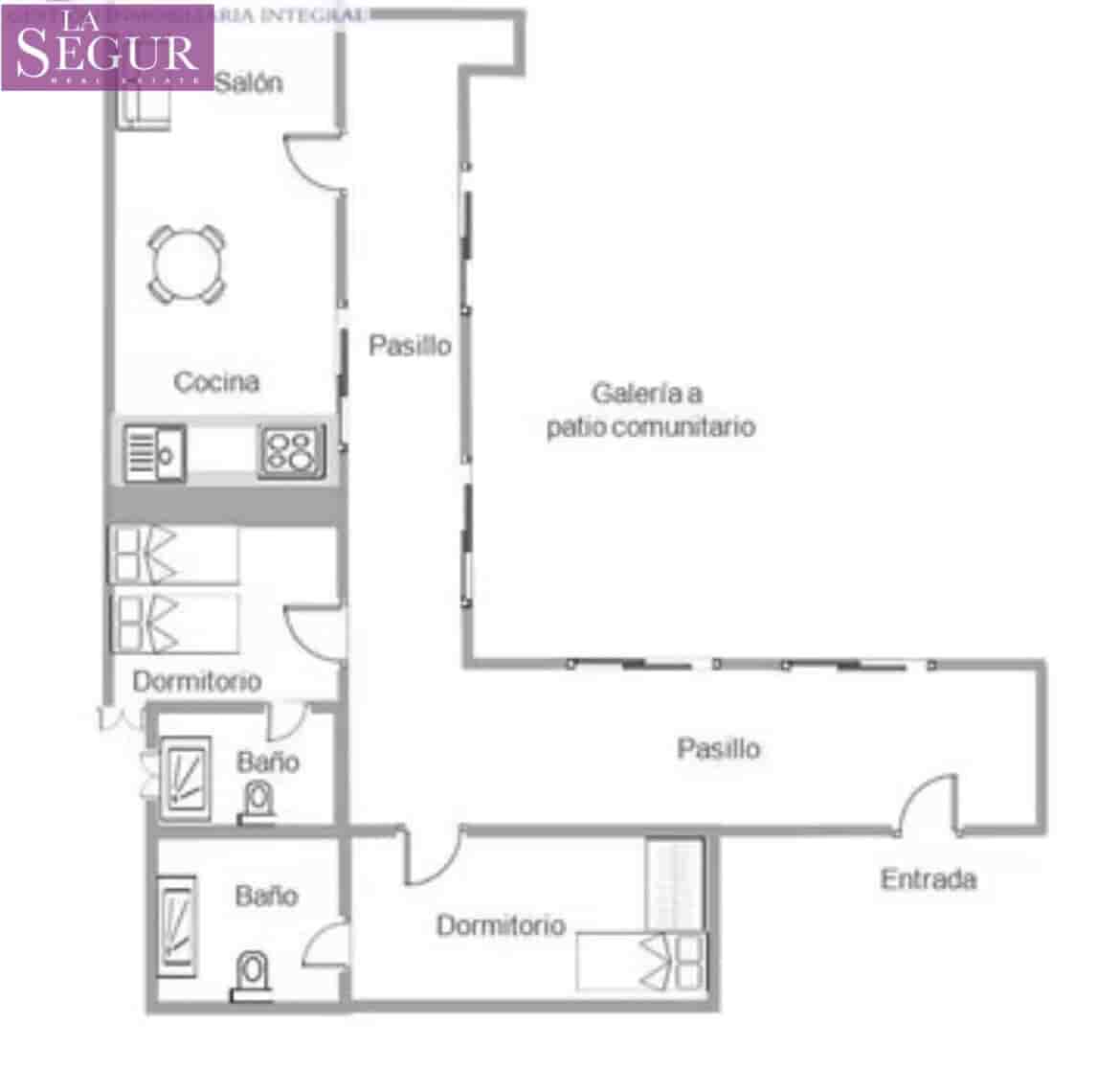 2 makuuhuone Asunto myytävänä paikassa Cadiz kaupunki - 260 000 € (Ref: 9533652)