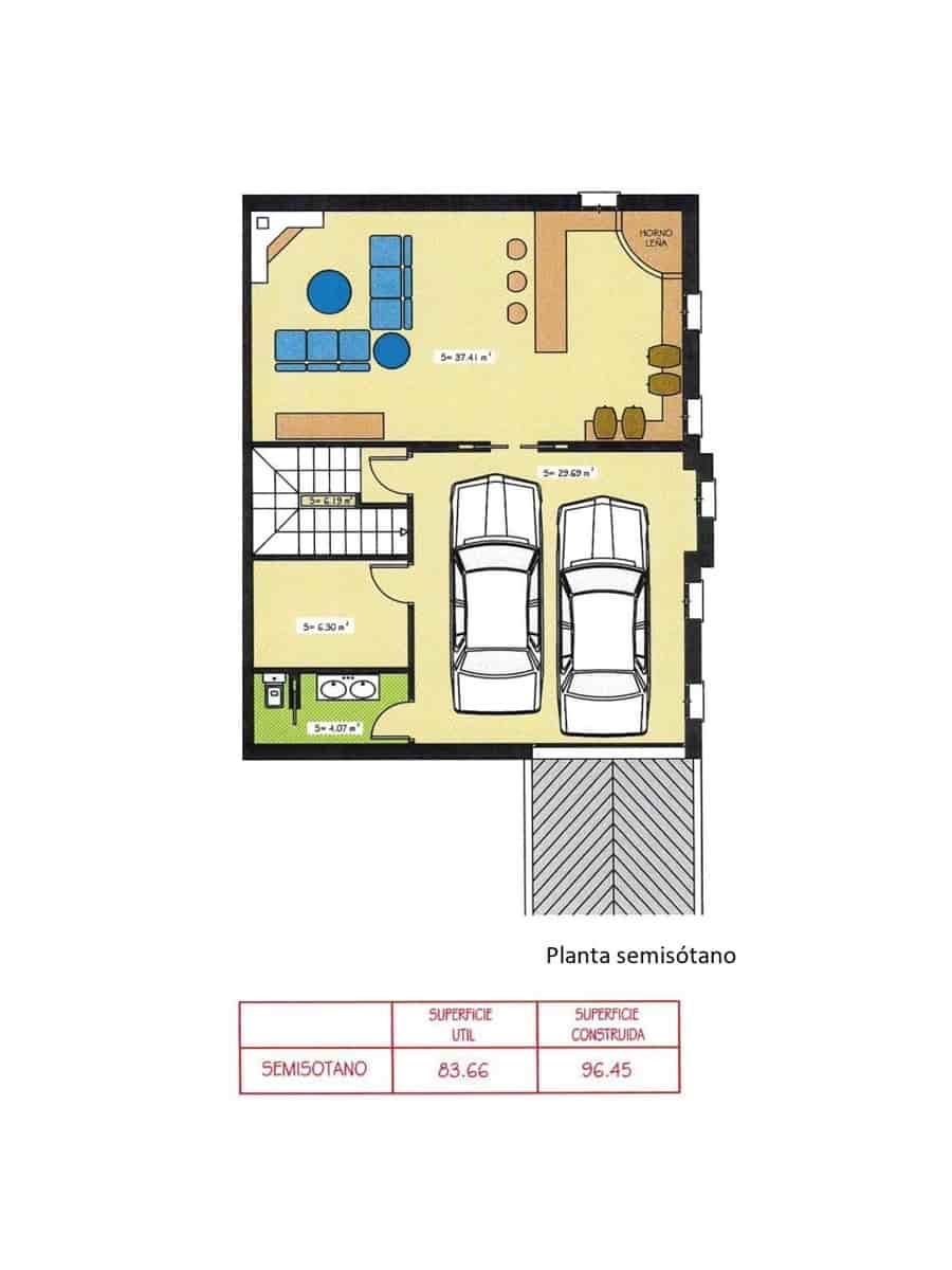 4 sypialnia Dom blizniak na sprzedaż w Las Gabias z basenem garażem - 384 900 € (Ref: 9814456)