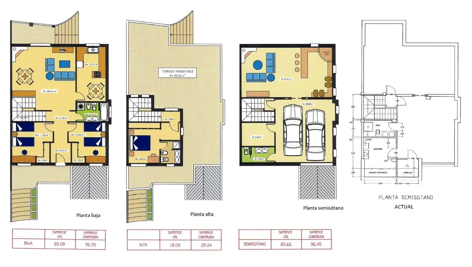 4 sypialnia Dom blizniak na sprzedaż w Las Gabias z basenem garażem - 384 900 € (Ref: 9814456)