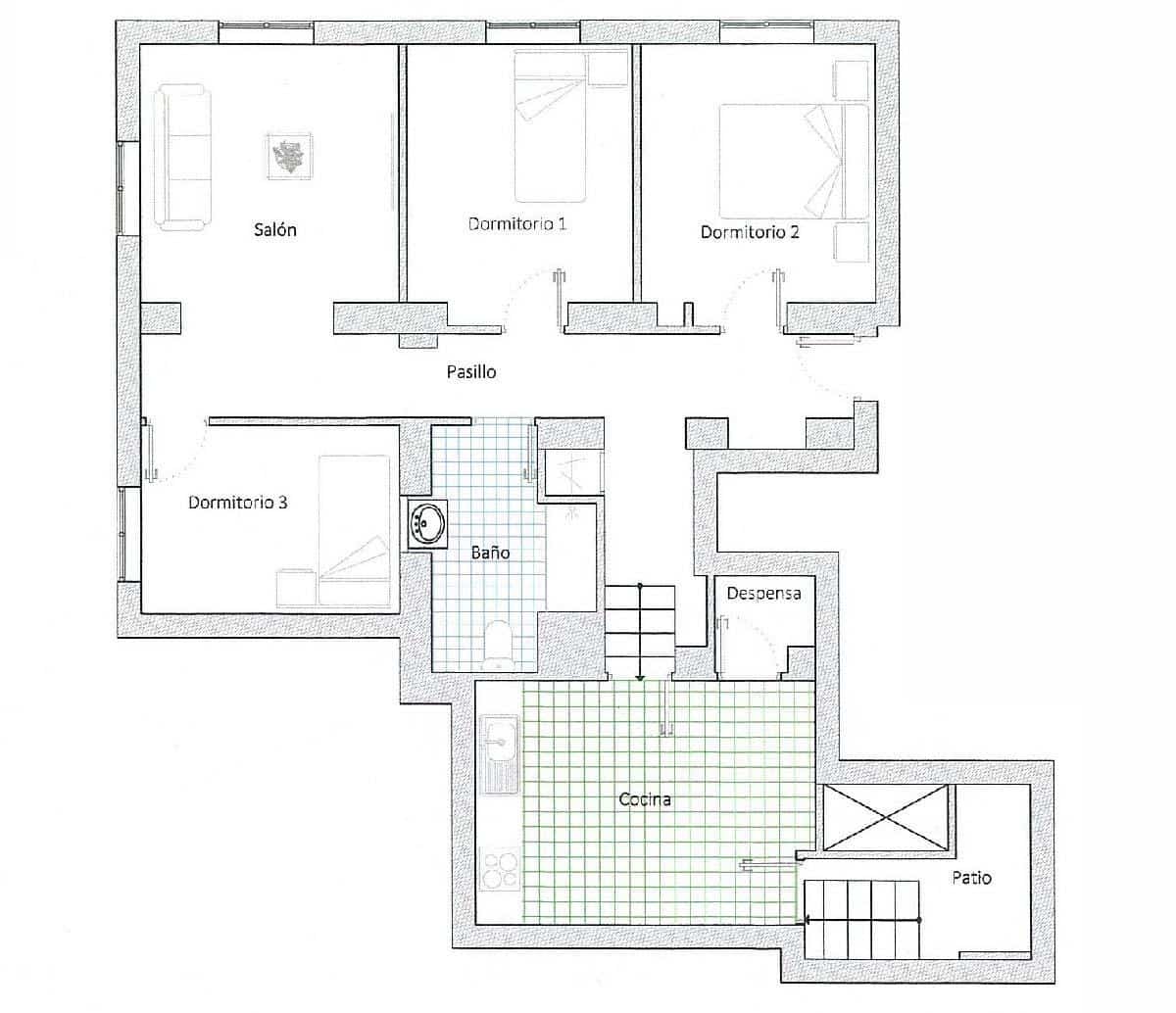 Piso de 3 habitaciones en Granada ciudad en venta - 280.000 € (Ref: 9814484)