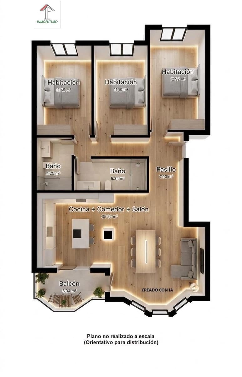 3 bedroom Flat for sale in Churriana de la Vega with garage - € 230,000 (Ref: 9829040)