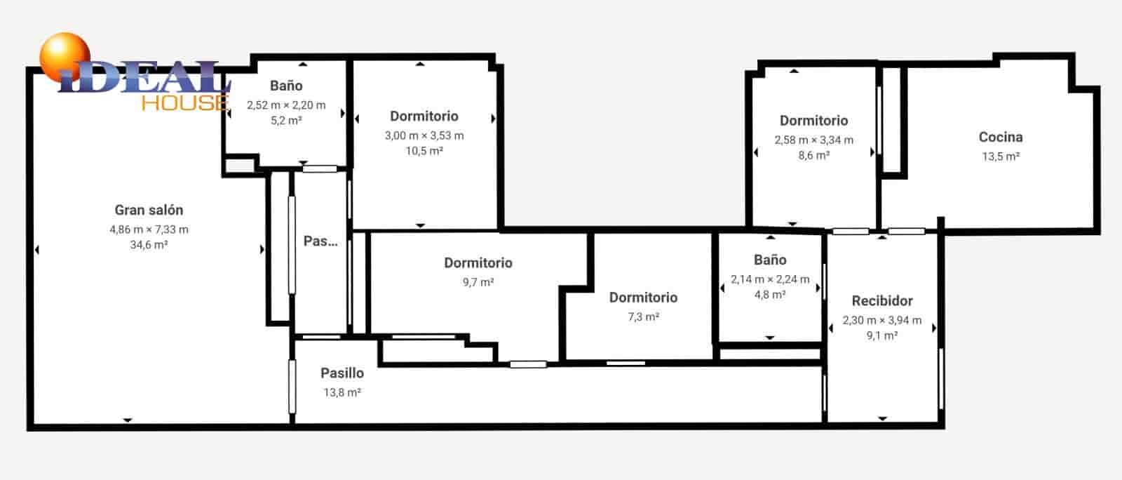 4 bedroom Flat for sale in Granada city with garage - € 649,000 (Ref: 9434195)