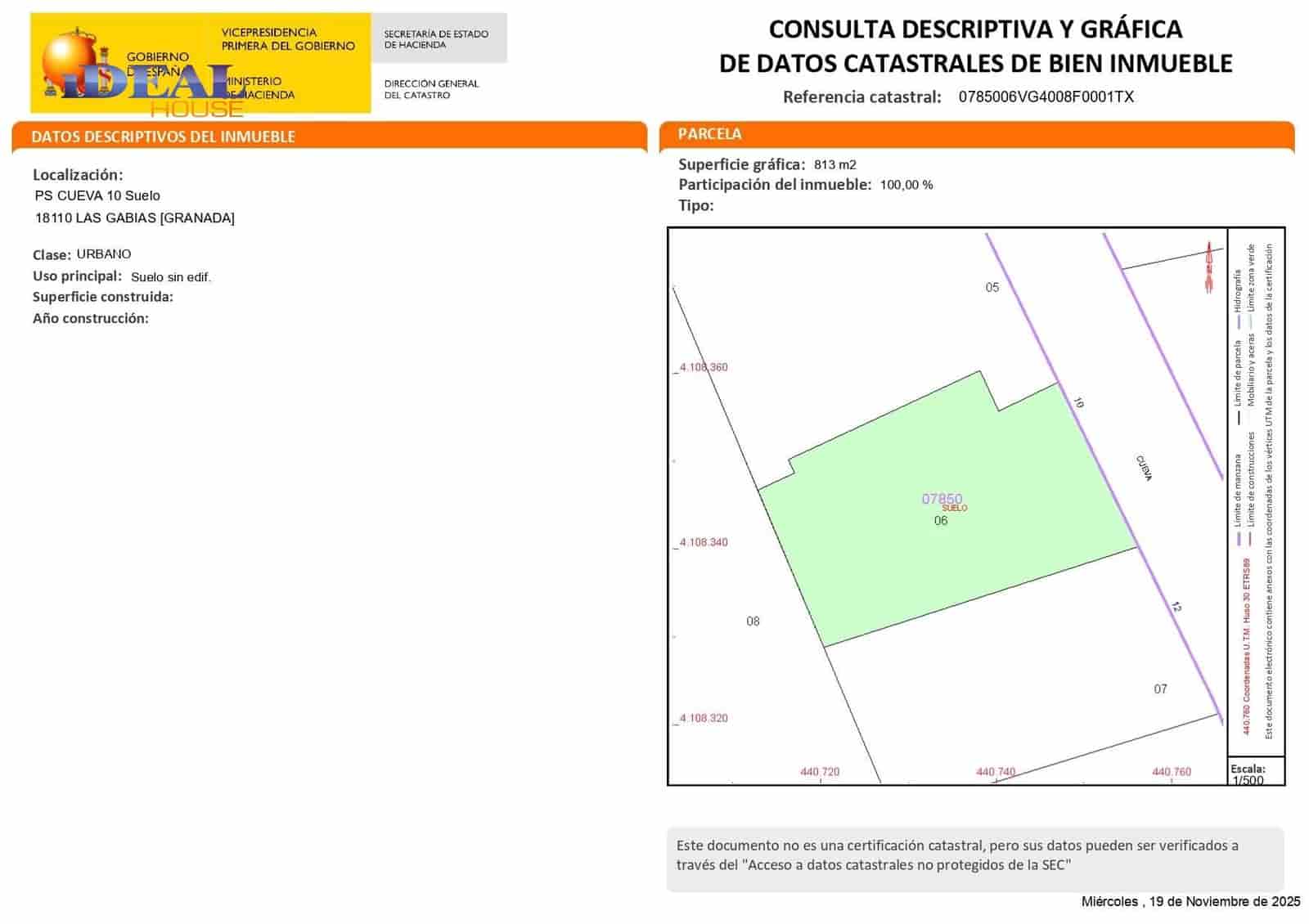 Area Edificabile in vendita in Las Gabias - 120.000 € (Rif: 9434473)