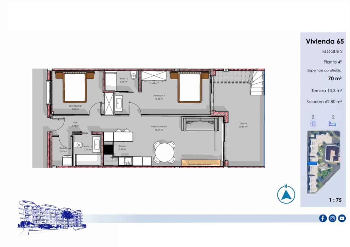 2 soverom Leilighet til salgs i El Raso med svømmebasseng garasje - € 295 000 (Ref: 10184311)