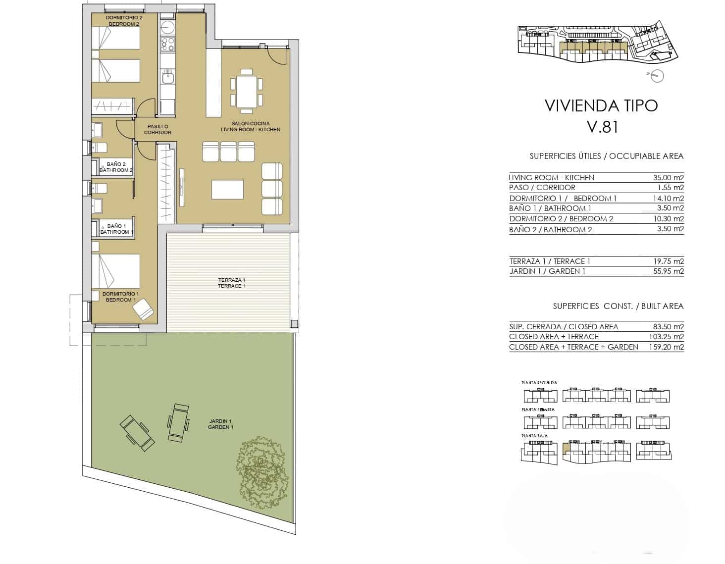 3 slaapkamer Appartement te koop in Pilar de la Horadada met zwembad garage - € 334.900 (Ref: 9297587)