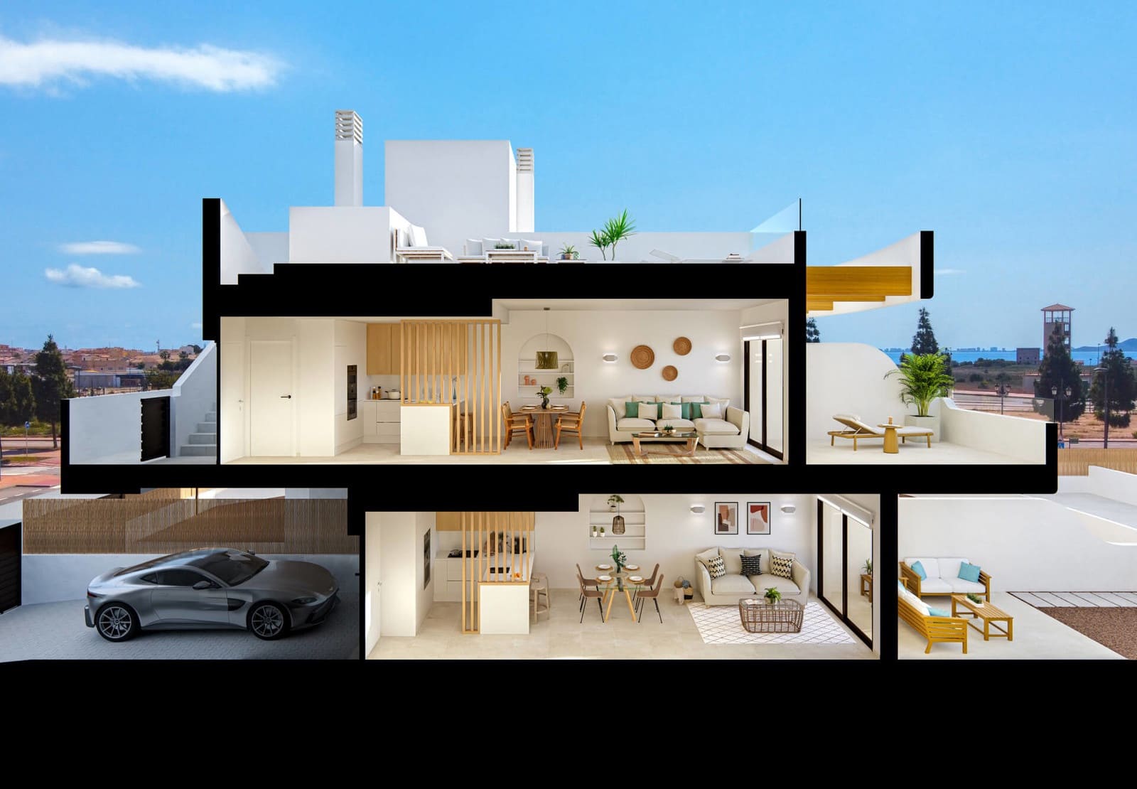 2 soveværelse Lejlighed til salg i Los Alcazares med swimmingpool garage - € 279.900 (Ref: 9611159)