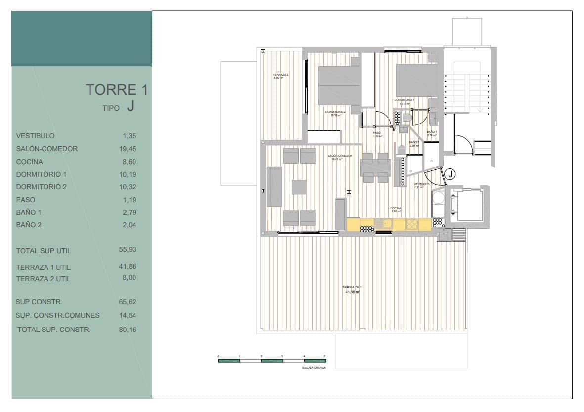 2 soverom Leilighet til salgs i Guardamar del Segura med svømmebasseng garasje - € 245 000 (Ref: 9780234)
