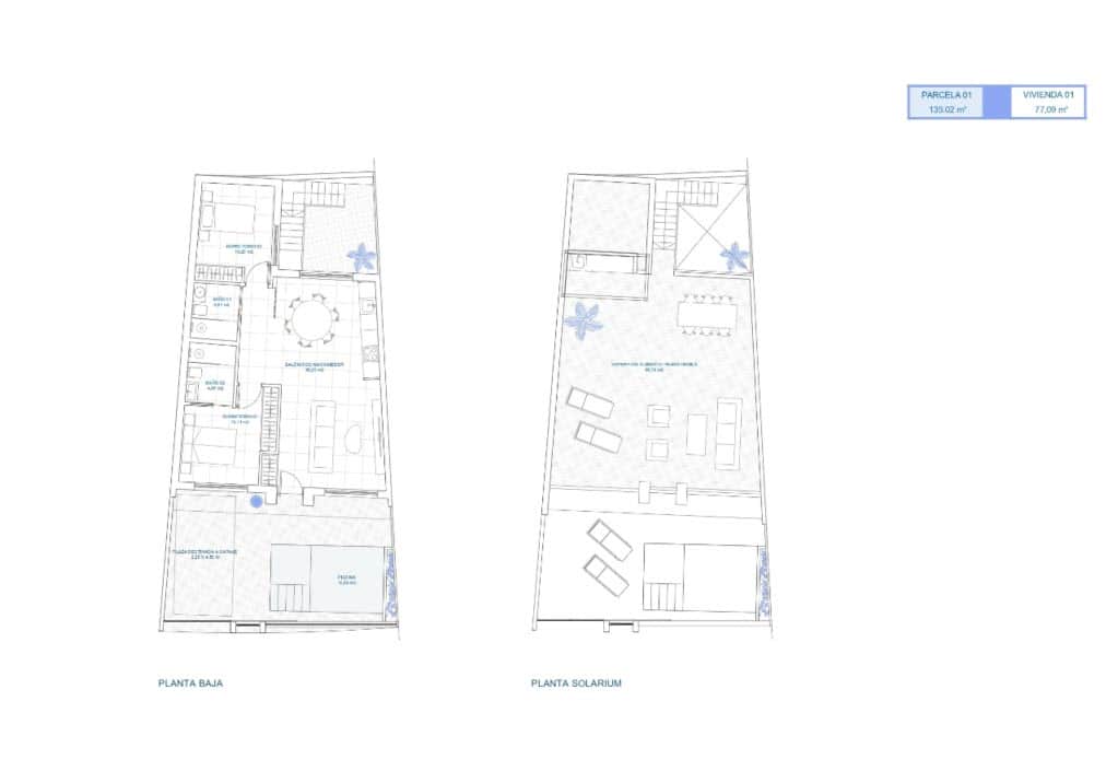 2 quarto Casa em Banda para venda em Roldan com piscina garagem - 274 900 € (Ref: 9838960)