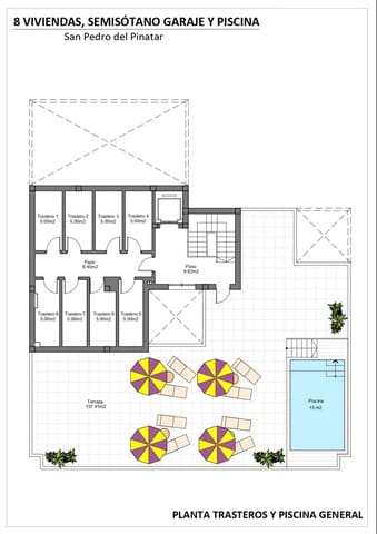 2 chambre Appartement à vendre à Lo Pagan, San Pedro del Pinatar avec piscine garage - 267 400 € (Ref: 9838961)