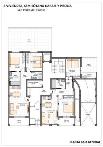 2 chambre Appartement à vendre à Lo Pagan, San Pedro del Pinatar avec piscine garage - 267 400 € (Ref: 9838961)