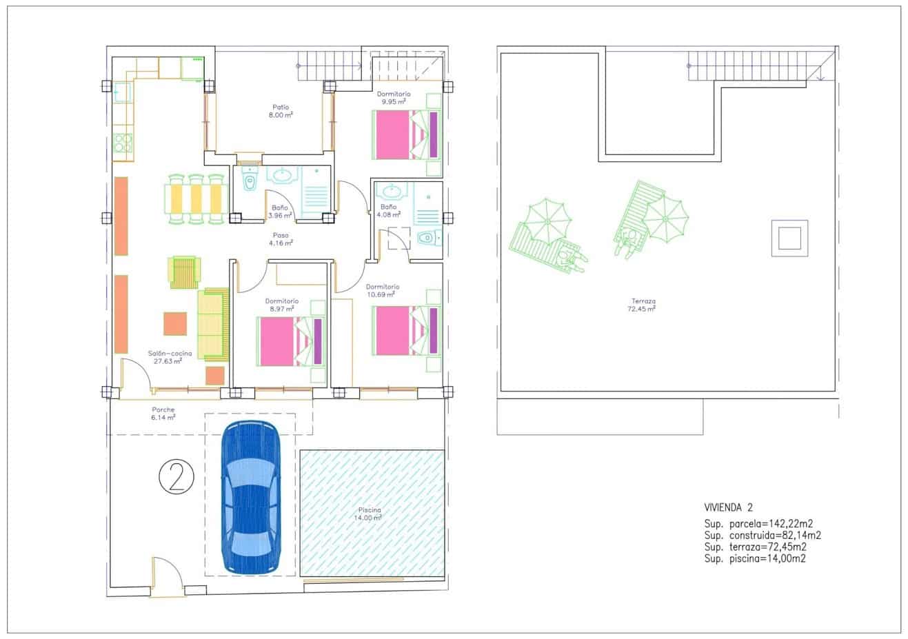 3 Zimmer Haus zu verkaufen in Avileses mit Pool Garage - 279.900 € (Ref: 9842676)