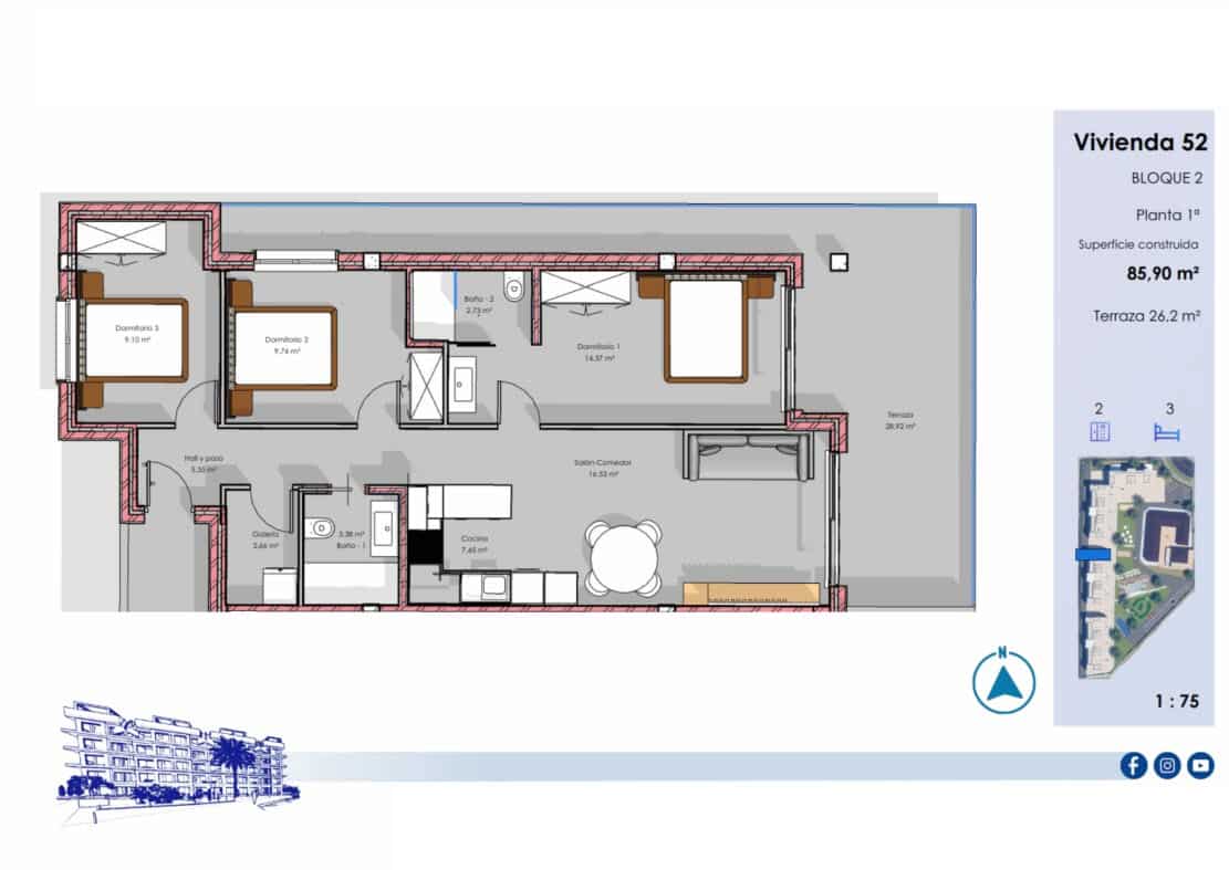 3 quarto Apartamento para venda em El Raso com piscina garagem - 315 000 € (Ref: 9842677)