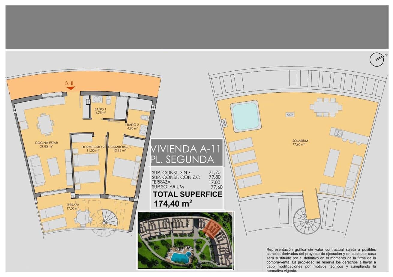 2 soverom Leilighet til salgs i Los Alcazares med svømmebasseng garasje - € 278 900 (Ref: 9868289)