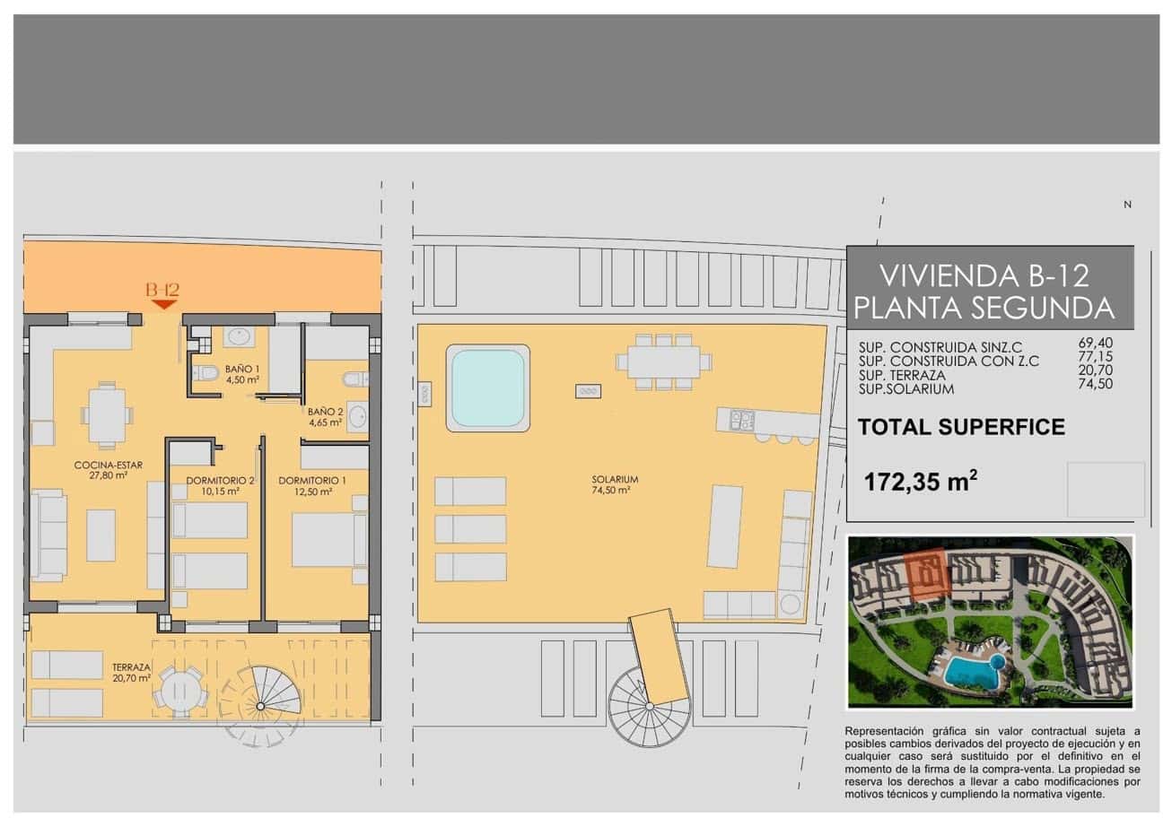 3 soverom Leilighet til salgs i Los Alcazares med svømmebasseng garasje - € 358 900 (Ref: 9873047)