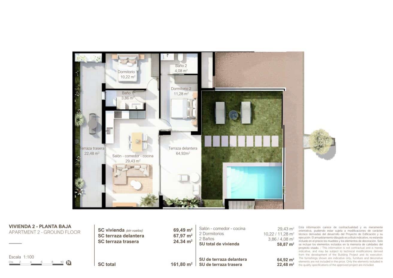 2 chambre Appartement à vendre à San Pedro del Pinatar avec piscine garage - 324 900 € (Ref: 9926873)