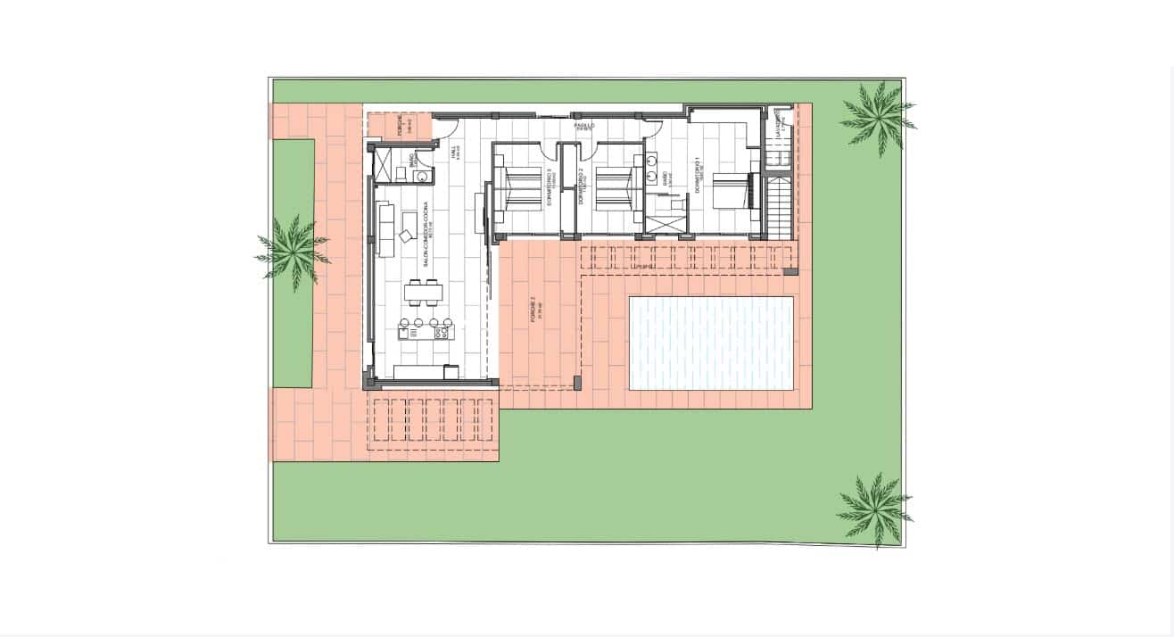 3 soverom Villa til salgs i Algorfa med svømmebasseng garasje - € 670 000 (Ref: 9933648)
