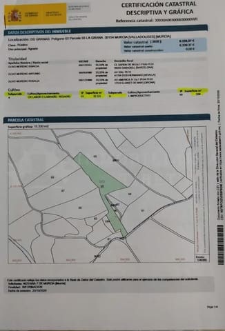 Finca/Landehus til salg i Fuente Alamo de Murcia - € 100.000 (Ref: 9980601)