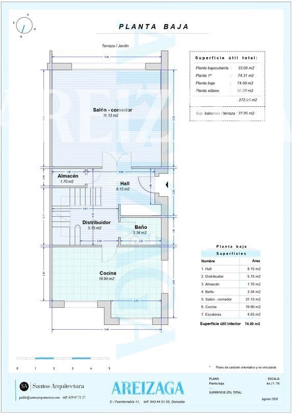 4 bedroom Townhouse for sale in Donostia-San Sebastian with pool - € 1,540,000 (Ref: 10008020)