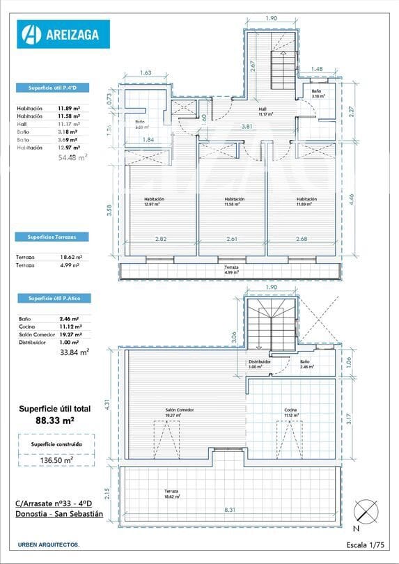 3 Zimmer Wohnung zu verkaufen in Donostia-San Sebastian - 1.200.000 € (Ref: 10009853)